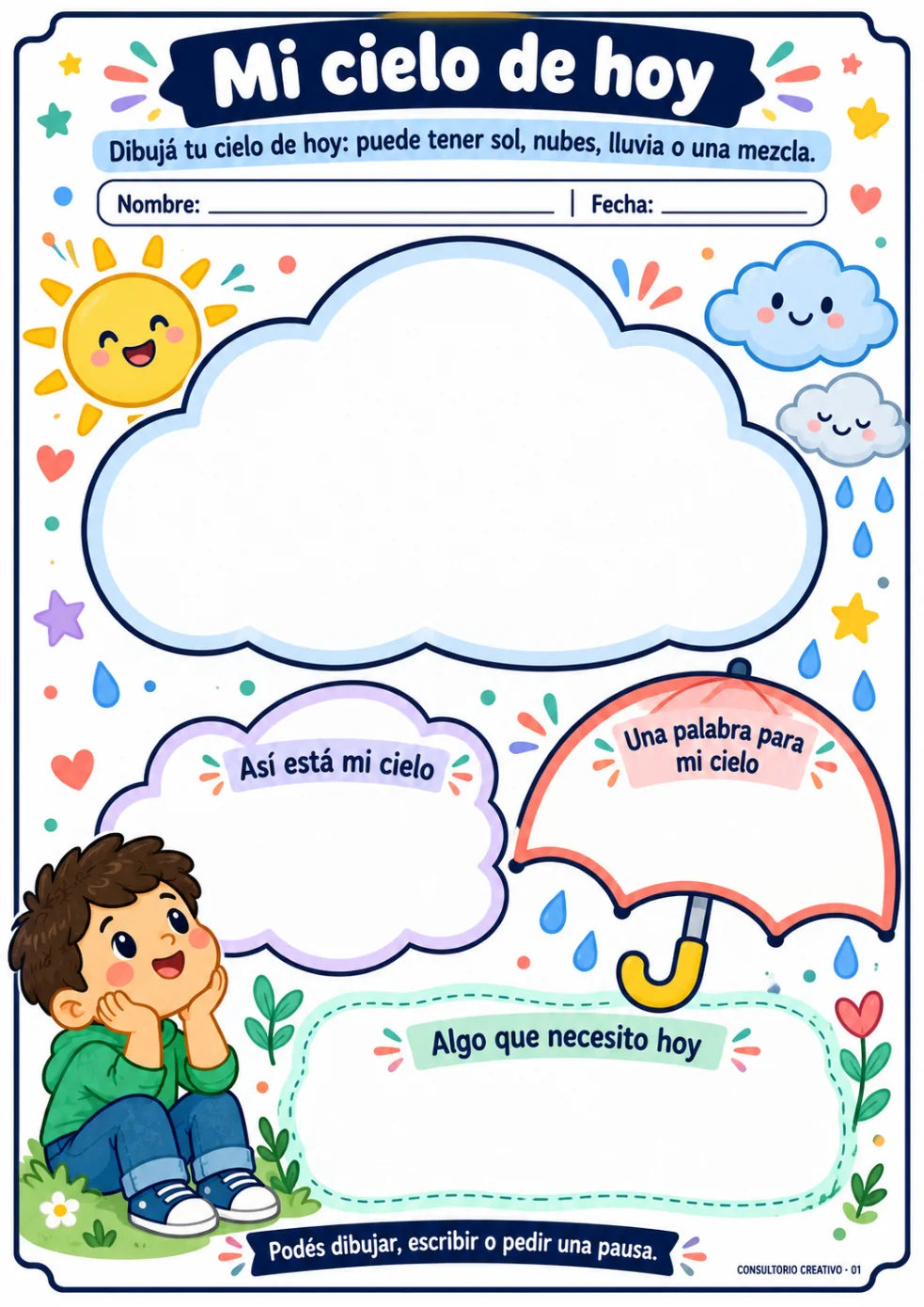 Ficha real: Mi cielo de hoy