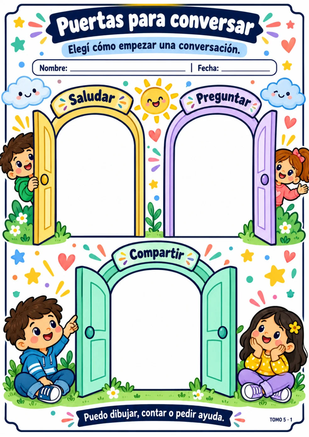 Ficha real: Puertas para conversar