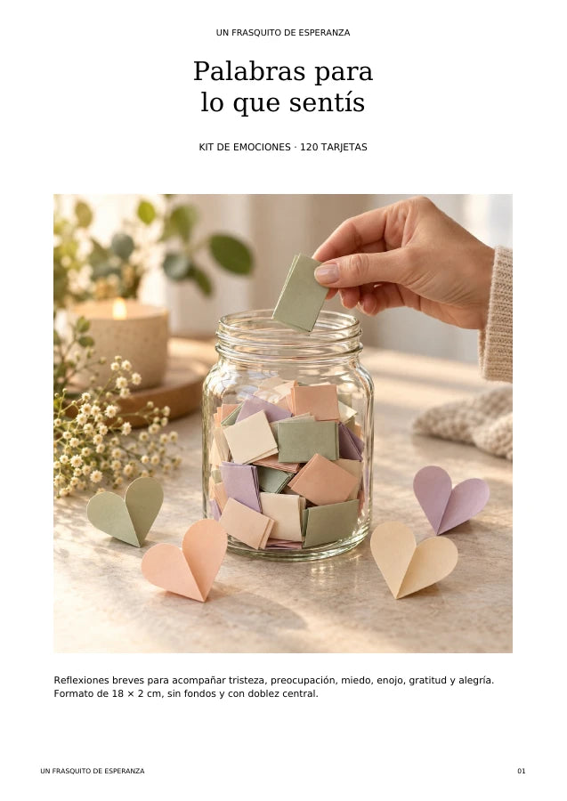Portada real del kit de emociones