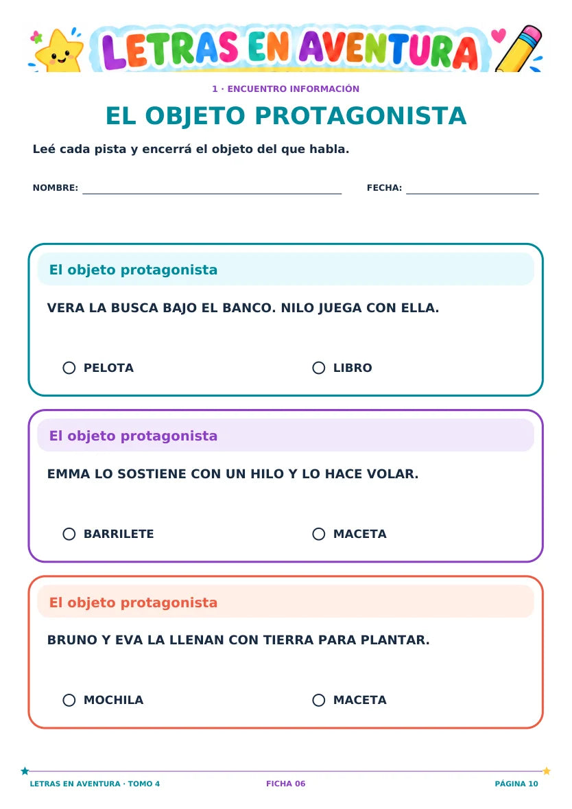 Encontrar información en una pista