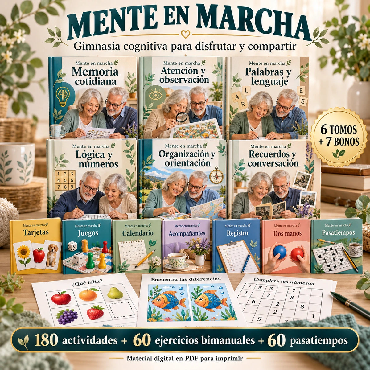 Mente en marcha: colección de seis tomos y siete bonos