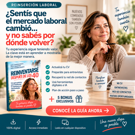 “Reinventarse después de los 40 | Guía + 5 Bonus”