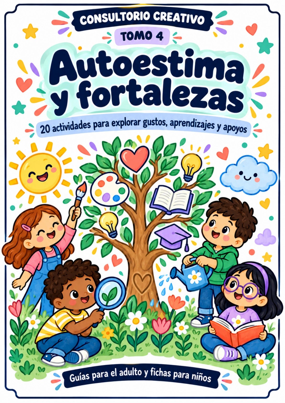 Portada del tomo 4: Autoestima y fortalezas